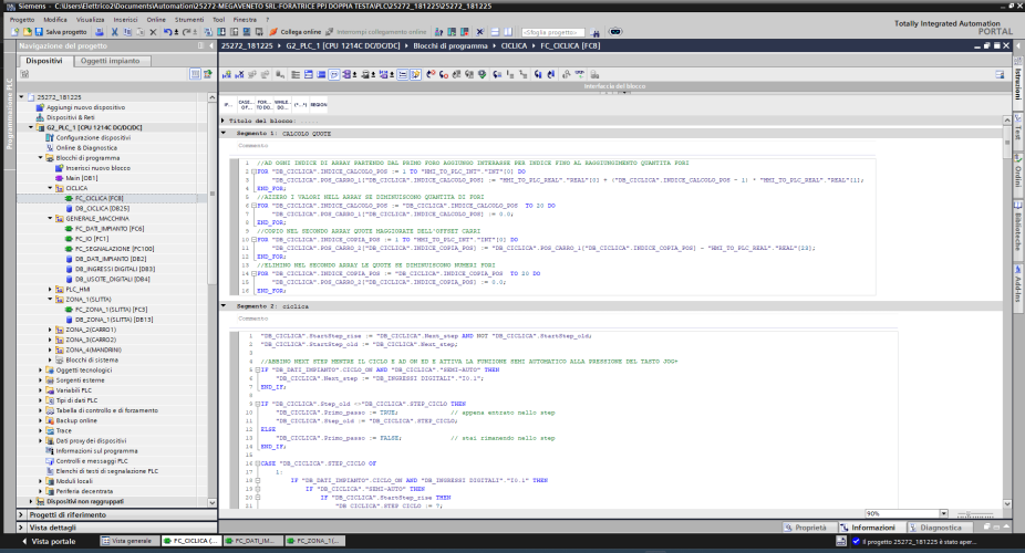 01 Software programmazione PLC TIA V20 SIEMENS