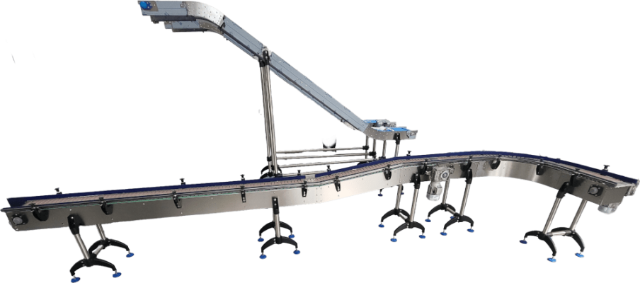 Trasportatore vaschette alimentari